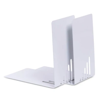 Image de Maul serre livres en métal 14 x 8,5 cm (2 pièces) gris
