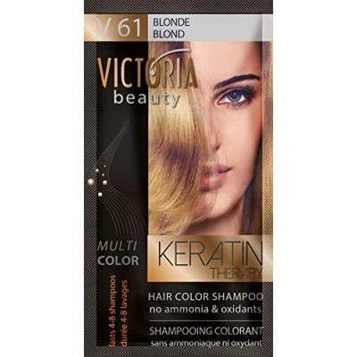 Afbeelding van Victoria Beauty Haarverf Shampoo V61 Blonde 40 ml