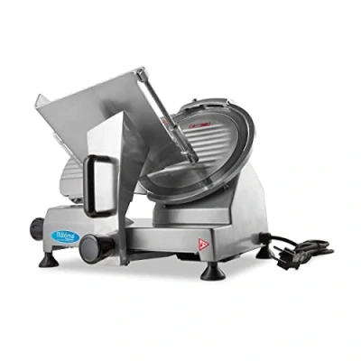 Afbeelding van Maxima Vleessnijmachine Ø 25 cm Mes Vleeswaren Snijden Professioneel Horeca Vlees Snijder RVS