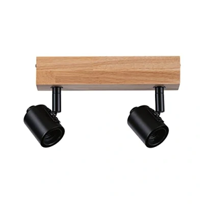 Afbeelding van Paulmann Arvid 66771 Wandspot E27 Zwart, Hout (licht)