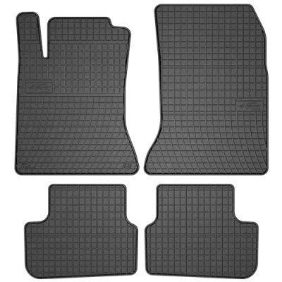 Afbeelding van M MOTOS Rubberen vloermat voor Mercedes A klasse W246 2011 2018. Verbeter je reiscomfort met de zwarte antislip automat alle weersomstandigheden, bescherming tegen vuil