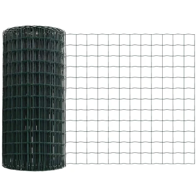 Afbeelding van vidaXL Euro Hek Groen 0.4x10 m Staal
