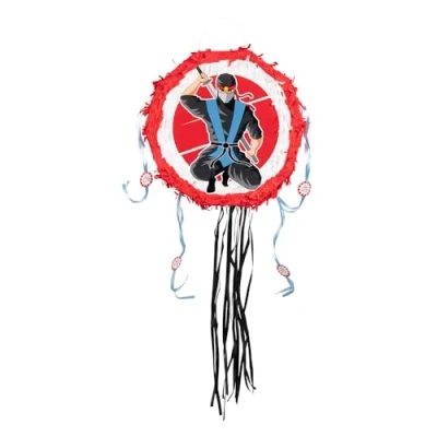 Afbeelding van Boland Piñata Ninja, partyspel, hangende decoratie, decoratie voor verjaardag, themafeest en carnaval