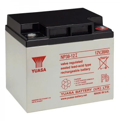 Afbeelding van Yuasa NP38 12I loodbatterij met M5 draad, 12 volt, 38Ah