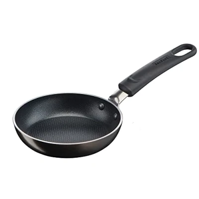 Afbeelding van Tefal B57000 Simple Cook mini blijn braadpan 12 cm anti aanbaklaag moeiteloze reiniging veilig koken geklonken handvat thermosignaal zwart (niet voor inductie)