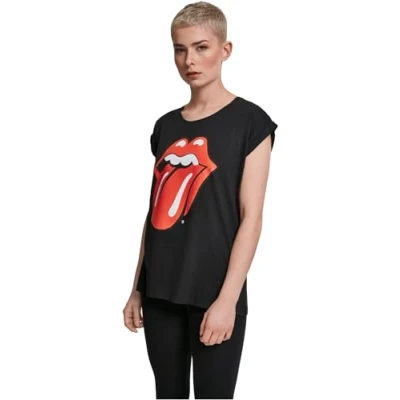 Afbeelding van Rolling Stones Tongue T shirt voor dames met logo print