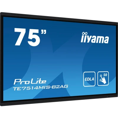 Afbeelding van iiyama PROLITE TE7514MIS B2AG, Digitale signage flatscreen, 190,5 cm (75&quot;), LCD, 3840 x 2160 Pixels, Wifi, 24/7
