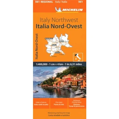 Afbeelding van Italy Northwest Michelin Regional Map 561