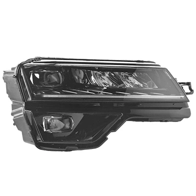 Afbeelding van VAN WEZEL 7644966N Koplampen rechts LED voor rechtsrijdend verkeer Met regelmotor LWR W2.1x9.5d