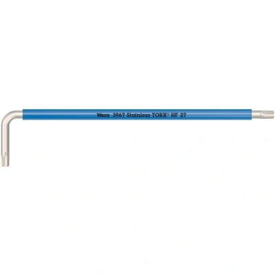 Afbeelding van WERA 3967 SXL HF TORX Multicolour stiftsleutelstiftsleutel met vasthoudfunctie, lang, RVS, TX 27 x 172 mm 05022686001