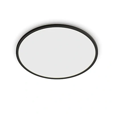 Image de Philips Superslim LED Plafondlamp Zwart Warmwit Licht 22 W Super slank ontwerp Dimbaar