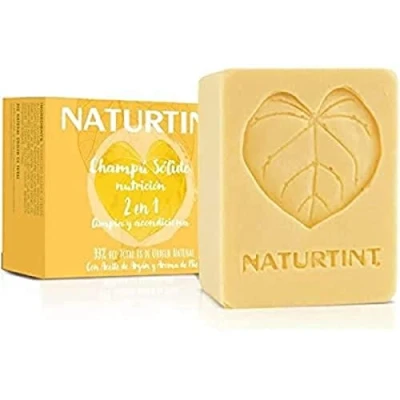 Afbeelding van Naturtint Eco Nutrition 2 in 1 Shampoo / Conditioner Shampoo, solide, voedt/revitaliseert gedroogd beschadigd haar, zonder siliconen parabenen, geel, honing, 75 ml
