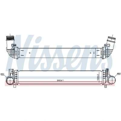 Afbeelding van NISSENS 961481 Intercooler VOLKSWAGEN: Polo VI