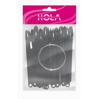 Afbeelding van Color Ring Black 50 pcs zwart