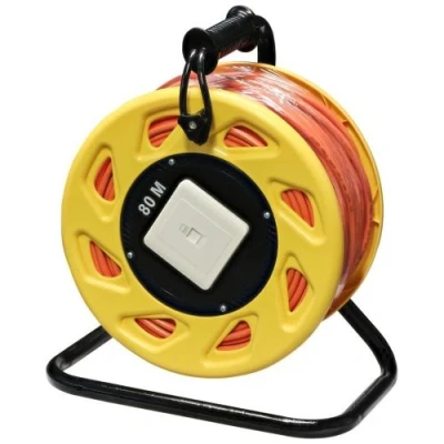 Image de Enrouleur de câble LAN InLine®, Cat. 6A, S / FTP, 80 m