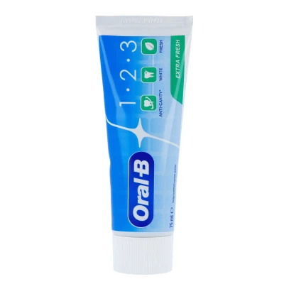 Afbeelding van 3x Oral B Tandpasta 1 2 3 Frisse mint 75 ml