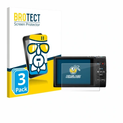Afbeelding van BROTECT Screenprotector voor Canon Digital Ixus 285 hs Folie Beschermfolie Beschermglas transparant (3 Stuks)