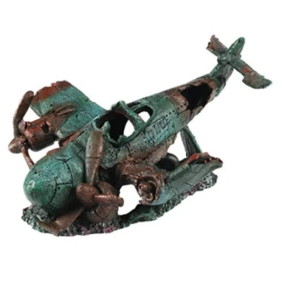 Afbeelding van Gezonken vliegtuig Afmetingen 32,5x21,5x18 cm
