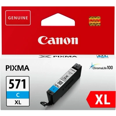 Afbeelding van Canon CLI 571C XL Inktcartridge Cyaan Hoge capaciteit