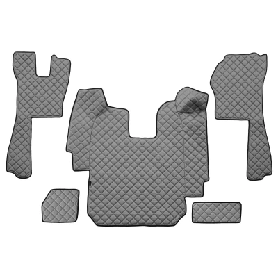 Afbeelding van F CORE FL03 GRAY Vloermatset Kunstleer 5 Grijs