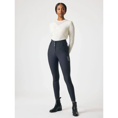 Image de PS of Sweden Pantalon d&#039;Équitation Charlotte Full Grip MarinVendu par Agradi