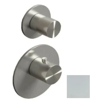 Afbeelding van SB AESTHETICS Round Inbouw thermostaatkraan met 1 uitgang / stopkraan mat wit 1208954900