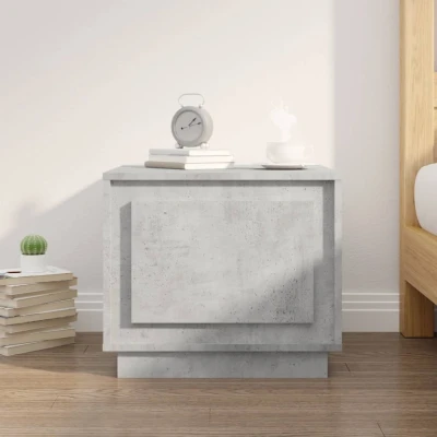 Afbeelding van Salontafel 51x50x44 cm bewerkt hout betongrijs