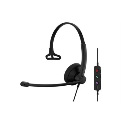 Image de EPOS IMPACT 100 Series Micro casque sur oreille filaire USB A, C noir Certifié pour Microsoft Teams