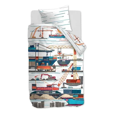 Afbeelding van Beddinghouse Kids Seaport Dekbedovertrek Eenpersoons 140x200/220 cm Multi