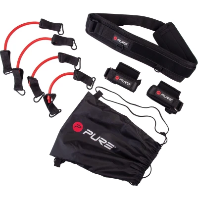 Afbeelding van Pure2Improve Banden en riemen voor krachttraining zwart,rood,wit