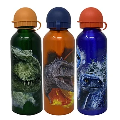 Afbeelding van Thermosfles Drinkfles voor kinderen Velociraptor Donkerblauw, Oranje of Groen