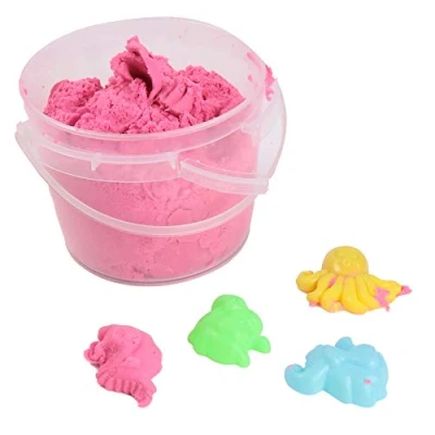 Afbeelding van MAIN D&#039;ARTISTE Zandemmer van katoen creatieve vrije tijd 037001Y willekeurige kleur 450 g speelgoed voor kinderen handmatige activiteiten vanaf 5 jaar