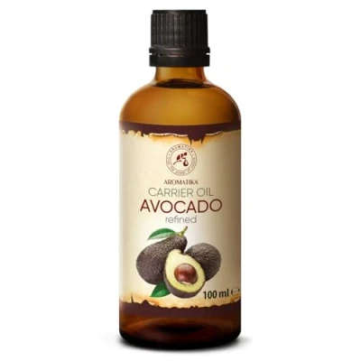 Afbeelding van Avocado olie 100 ml, 100% puur natuurlijke basisolie dragerolie rijk aan mineralen en vitamines voor intensieve huidverzorging massage wellness maken van eigen cosmetica ontspanning