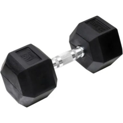 Afbeelding van Orange Gym Hex Dumbbell Black 22.5 kg