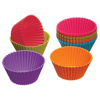 Afbeelding van Colourworks Muffinvormen Siliconen ø 7 cm 12 stuks