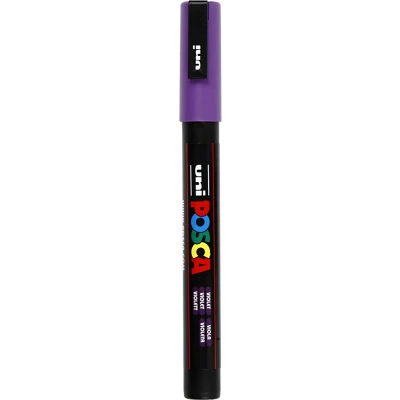 Afbeelding van uni ball Paint Marker op waterbasis Posca PC 3M paars paintmarker