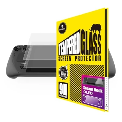 Afbeelding van Skull &amp; Co. hoge transparantie en gevoelige screenprotector van gehard glas voor stoomdeck (2 stuks)