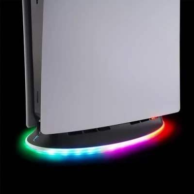 Afbeelding van Subsonic PS5 Stand voor en Slim, 2 speed cooling fan, RGB led dock met 1 extra USB poort