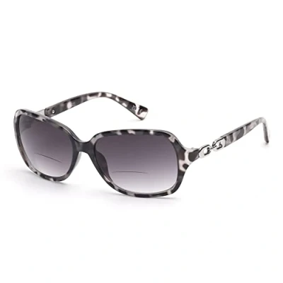 Afbeelding van JM Bifocale leeszonnebril voor dames, vintage leesbril, UV bescherming, outdoor, Grijze schildpad