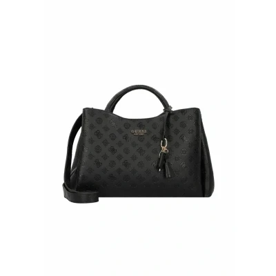 Afbeelding van GUESS schoudertas Phoebe Large Girlfriend Satchel Black Logo zwart