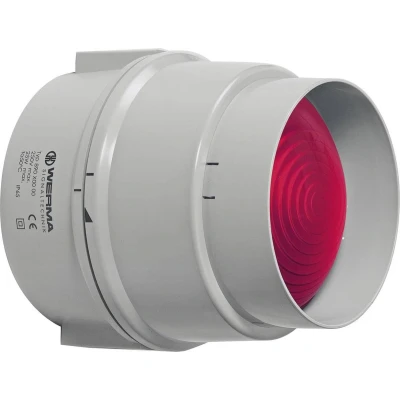 Afbeelding van WERMA Signaltechnik Signaallamp 890.100.00 Rood Continulicht 12 V/AC, V/DC, 24 48 110 230 V/AC