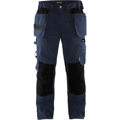 Afbeelding van Blaklader 1555 Werkbroek met spijkerzakken Donkerblauw/Zwart maat C56