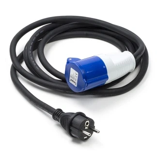 Afbeelding van CEE verloopkabel Perel 3 meter (Schuko naar CEE)