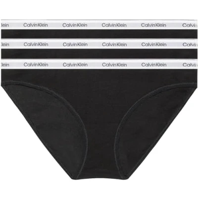Image de Calvin Klein Culottes bikini pour femme, Black/White/Grey Heather, XL