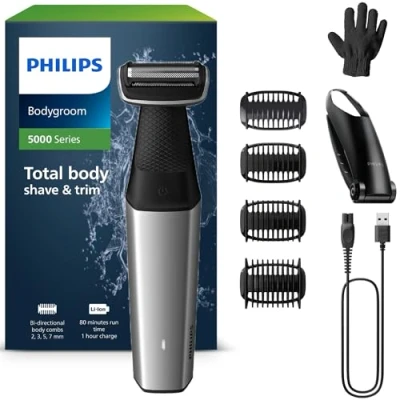 Afbeelding van Philips series 5000 BG5021/16 Bodygroomer voor mannen Zilver
