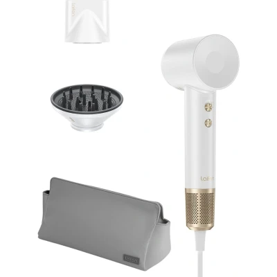 Afbeelding van Laifen Swift Premium Föhn Wit/Goud Haardroger met ionische technologie 3 warmtestanden