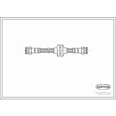 Afbeelding van CORTECO 19027928 Remslang 285 FIAT: Stilo Hatchback