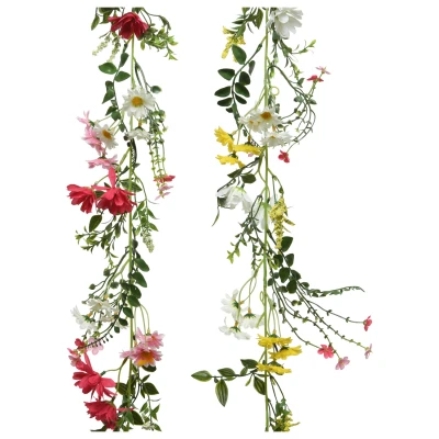 Afbeelding van Everlands Bloemenslinger Tuinaccessoire 180 cm Assorti