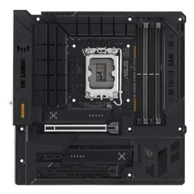 Image de ASUS TUF GAMING B760M BTF WIFI carte mère micro ATX Socket LGA1700 B760 Chipset USB 3.2 Gen 1, 2, C 2x2, 1 2.5 Gigabit LAN, Wi Fi 6, Bluetooth graphique embarquée (unité centrale requise) audi