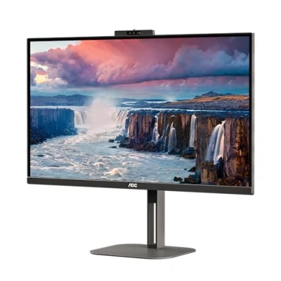 Image de AOC Value line Q27V5CW/BK V5 series écran LED 27&quot; 2560 x 1440 QHD @ 75 Hz IPS 300 cd/m² 1000:1 4 ms HDMI DisplayPort USB C haut parleurs noir
